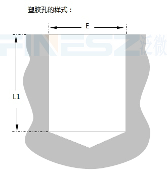 自攻嵌件塑料孔的样式